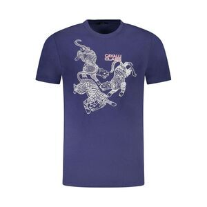 Cavalli Class Blu Cotton Men Men's T-Shirt